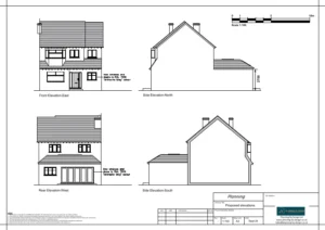 Architect Drawings and Planning Permission for Single Storey Rear Extension and First Floor Side Extension