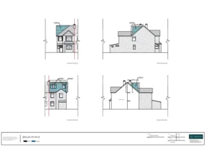 Architect Drawings and Planning Permission for a Loft Conversion With Rear Dormer and New Gable End Wall