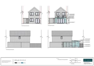 Architect Drawings and Retrospective Planning Permission for Rear Extension and Side Lean