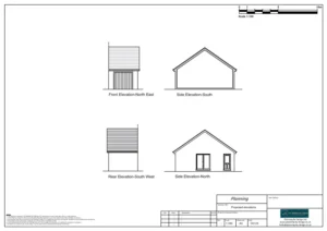 Architect drawings and planning permission for Garage Conversion to a Playroom