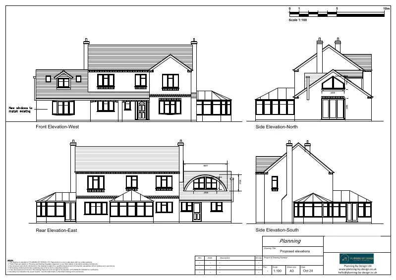 Architect drawings and planning permission for Garage Conversion and Loft Conversion Above the Garage