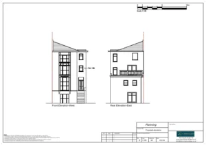 Architect Drawings and Planning Permission for The Erection of a Roof Terrace to The Rear of The Property