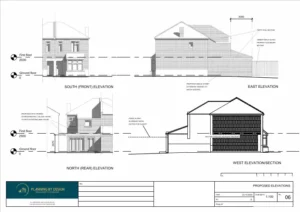 Architect Drawings and Planning Permission for a Single Storey Rear Extension