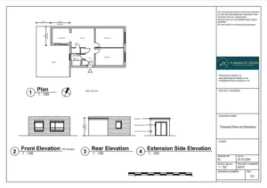 Architect Drawings and Planning Permission for Single-Storey Rear Extension
