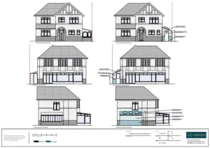 Architect Drawings and Planning Permission for Demolition and Replacement of Single-Storey Side Extension