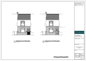 Architect Drawings and Planning Permission for Vehicular Crossover, Parking Space and EV Charging Point for Electric Car