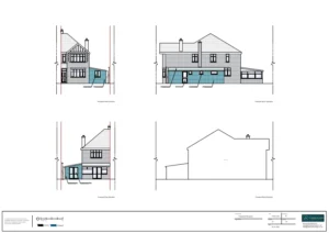 Architect Drawings and Planning Permission for Single Storey Side Extension to Create an Office and En Suite Bedroom