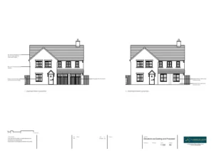 Architect Drawings and Planning Permission for a Garage Conversion