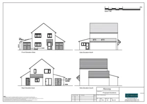 Architect Drawings and Retrospective Planning Permission for Single Storey Side Extension, New Outbuilding and Garage Conversion