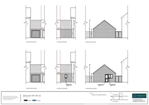 Architect drawings and planning permission for Garage Conversion to Create a Living Area and Shower Room