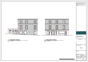 Architect Drawings and Planning Permission for Change of Use From Class (1) – Shops and Financial to a Wellness Centre Class (11)