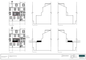 Architect Drawings and Retrospective Planning Permission for The Roof Terrace at the First Floor Flat