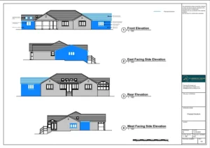 Architect Drawings and Planning Permission for Two Single-Storey Side Extensions and Garage Conversion