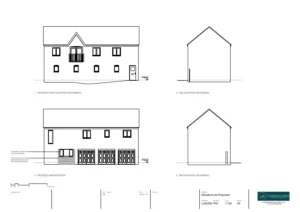 Architect Drawings and Planning Permission for a Garage Conversion Into Bedroom