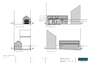 Architect Drawings and Planning Permission for Garage Extension to Create a Self Contained Unit