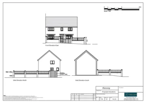 Architect Drawings and Retrospective Planning Permission for permanent boundary fence and gate