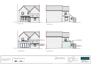 Architect Drawings and Planning Permission for Single-Storey Rear Extension to Replace the Existing Extension and Wooden Lean-To