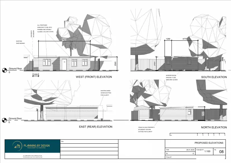Architect Drawings and Planning Permission for Erection of a Granny Annexe