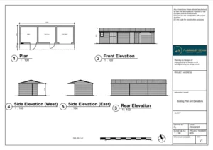 Architect Drawings and Retrospective Planning Permission for Regularisation of the Equestrian Use of the Land and Installation of Stables