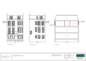 Architect Drawings and Planning Permission for replacement of existing UPVC windows with heritage timber windows