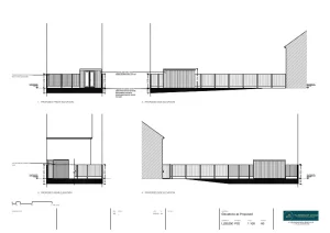 Architect Drawings and Planning Permission for Erection of a Garden Office, Replacement Fencing and Garden Level Alterations