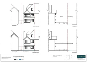 Architect Drawings and Planning Permission for Dropped Kerb at the Front of the Property