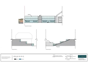 Architect Drawings and Planning Permission for Terracing of Part of the Garden Into Three Tiers With Retaining Walls