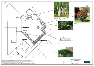 Architect Drawings and Planning Permission for Change of Use and Enclosure of Open Space Into Private Residential Garden Land and Driveway Extension