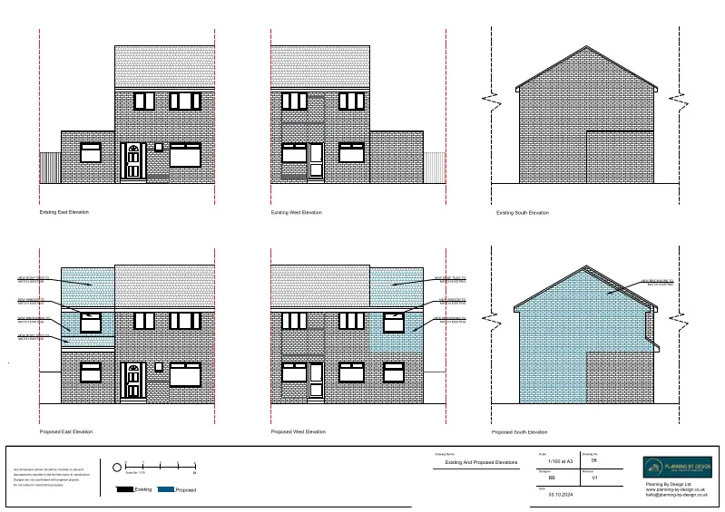 Architect Drawings and Planning Permission for Double Storey Side Extension