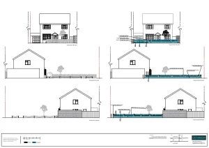 Architect Drawings and Lawful Development Certificate for Erection of a Front Boundary Fence and Gate