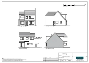 Architect Drawings and Planning Permission for Garage Demolition and Erection of Double Storey Side Extension