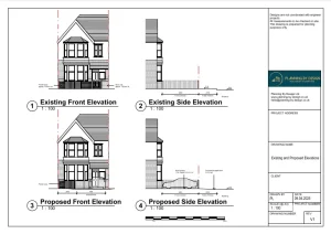Architect Drawings and Planning Permission for Dropped Kerb and Vehicle Crossover to Provide Access to Driveway for Car Parking