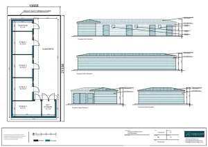 Architect Drawings and Planning Permission for Erection of a Four Stable Block and Garage