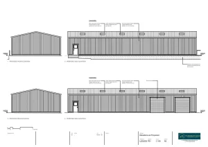 Architect Drawings and Planning Permission for Demolition and Construction of a Replacement Commercial Building