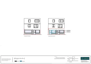 Architect Drawings and Planning Permission for Removing the Window and Replacing It With a Door