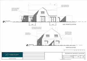 Architect Drawings and Planning Permission for Change of Use From a Vacant Pub to Car Sale Plot