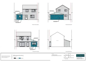 Architect Drawings and Planning Permission for The Construction of a Side Extension