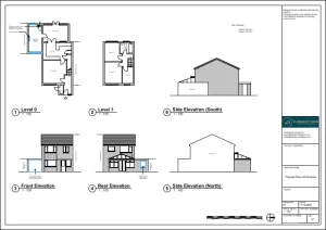 Architect Drawings and Lawful Development Certificate for Installation of New Window to Facilitate a Garage Conversion
