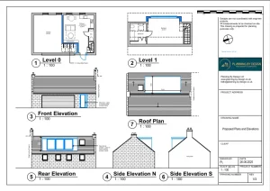 Architect Drawings and Planning Permission for Change of Use From Garage to Holiday Let Accommodation and Erection of a Dormer
