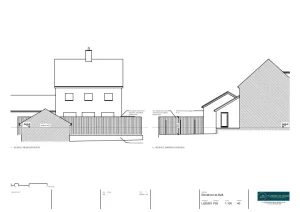 Architect Drawings and Retrospective Planning Permission for Retention of an Increased Boundary Fence Height