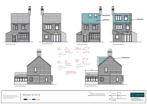Architect Drawings and Lawful Development Certificate for Loft Conversion to Include Rear Dormer and Two Roof Lights to Front