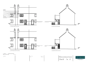 Architect Drawings and Retrospective Planning Permission for Replacement Doors to the Front and Rear