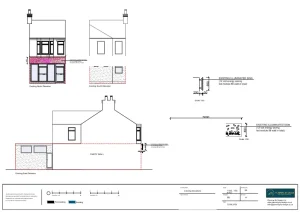 Architect Drawings, Retrospective Planning Permission for Change of Use From a Shop to a Dessert Takeaway