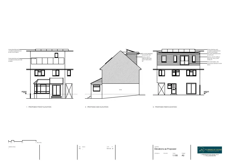 Architect Drawings and Lawful Development Certificate for Rear Dormer Extension and Relocation of Solar Panels