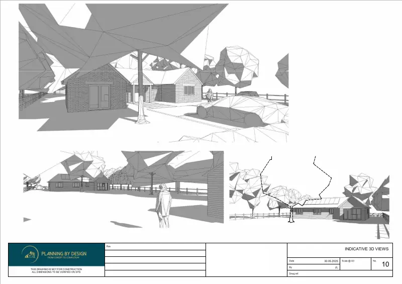 Architect Drawings and Planning Permission for Erection of New Self-Build Dwelling