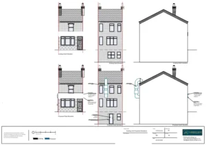 Architect Drawings and Planning Permission for Change of Use From a Retail Unit to a Hot Food Take Away With Advertisement Signage