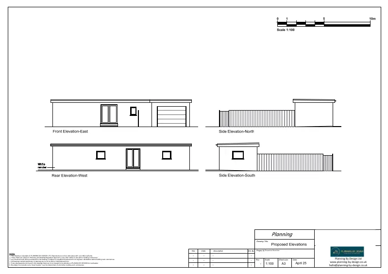 Architect Drawings and Retrospective Planning Permission for Installation of an Annexe and the Extension of Garden Land
