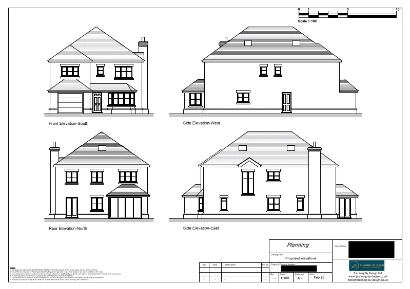 Architect Drawings and Lawful Development Certificate for Internal Alterations to the Existing Garage
