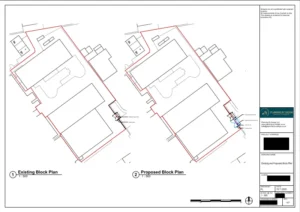 Architect Drawings and Planning Permission for Formation of an Additional Dropped Kerb