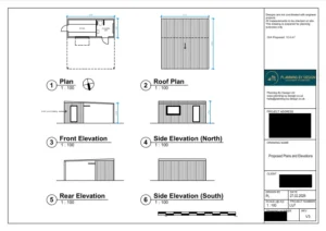 Architect Drawings and Planning Permission for Construction of Detached Single Storey Building to Provide a Cafe